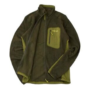 Rab Men’s Alpha Flash Jacket Lightweight Top Army Green Size Medium